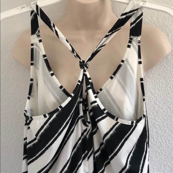 H & M high low midi dress. Cross back. Small - Picture 3 of 4